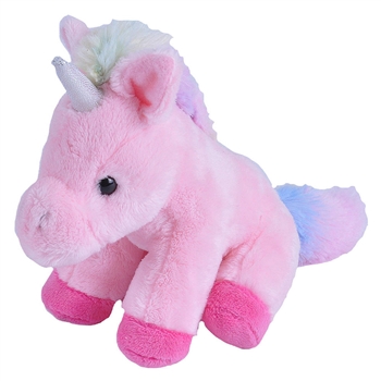 Pocketkins Small Plush Pink Unicorn by Wild Republic