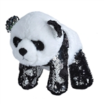 Silver Sequin Panda Bear Stuffed Animal by Wild Republic