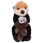 Mom and Baby Sea Otter Stuffed Animals by Wild Republic