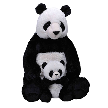 Jumbo Mom & Baby Panda Stuffed Animals by Wild Republic