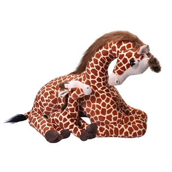 Jumbo Mom & Baby Giraffe Stuffed Animals by Wild Republic