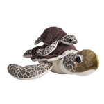 Mom and Baby Sea Turtle Stuffed Animals by Wild Republic
