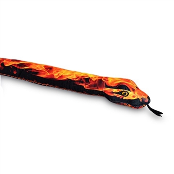 Red Flame Print 54 Inch Plush Snake by Wild Republic