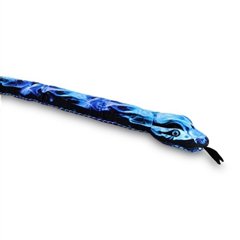 Blue Flame Print 54 Inch Plush Snake by Wild Republic
