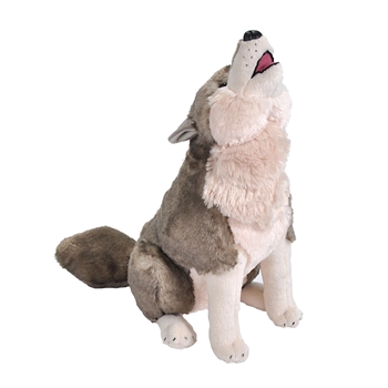 12 Inch Howling Wolf Stuffed Animal by Wild Republic