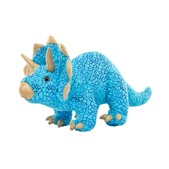 Shiny Stuffed Triceratops Dinosaur Foilkins by Wild Republic