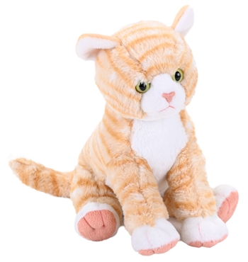 Cuddlekins Orange Tabby Cat Stuffed Animal by Wild Republic