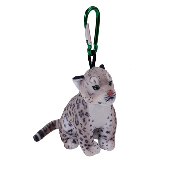 Living Earth Clip On Plush Snow Leopard by Wild Republic