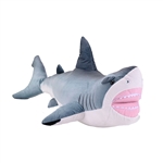 Jumbo Stuffed Great White Shark Living Ocean Plush by Wild Republic