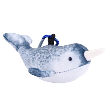 Living Ocean Clip On Plush Narwhal by Wild Republic