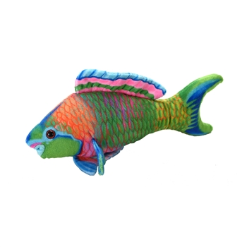 Stuffed Parrot Fish Coral Reef Plush by Wild Republic