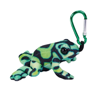 Living Earth Clip On Plush Green Poison Dart Frog by Wild Republic