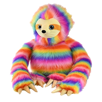 Jumbo Rainbow Stuffed Sloth by Wild Republic