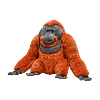 Realistic 15 Inch Plush Male Orangutan by Wild Republic