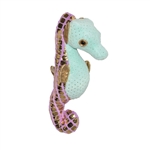 Shiny Stuffed Green Seahorse Foilkins by Wild Republic