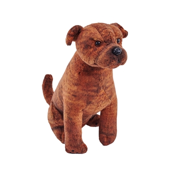 Rescue Dogs Plush Staffordshire Bull Terrier with Bark Sound by Wild Republic