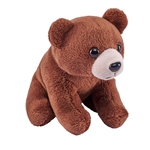Pocketkins Eco-Friendly Small Plush Brown Bear by Wild Republic