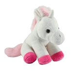 Pocketkins Eco-Friendly Small Plush White Unicorn by Wild Republic