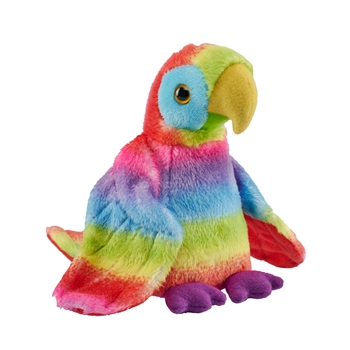 Pocketkins Eco-Friendly Small Plush Rainbow Macaw by Wild Republic
