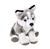 Pocketkins Eco-Friendly Small Plush Husky Dog by Wild Republic