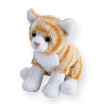 Pocketkins Eco-Friendly Small Plush Orange Tabby Cat by Wild Republic