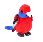 Pocketkins Eco-Friendly Plush Crimson Rosella Parrot by Wild Republic
