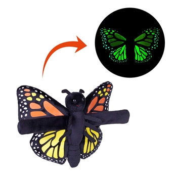 Huggers Glow in the Dark Plush Butterfly Slap Bracelet by Wild Republic