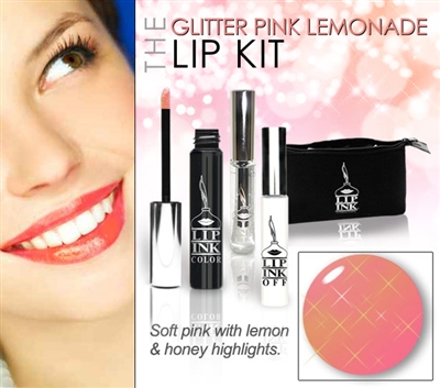 Glitter Pink Lemonade Lip Color Kit