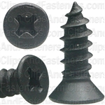 #8 X 1/2" Phillips Flat #6 Head Tapping Screw Black Oxide