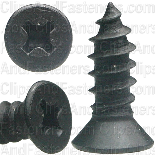 #8 X 1/2" Phillips Flat #6 Head Tapping Screw Black Oxide