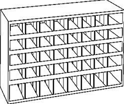 Metric Fastener Assortment In 72 Compartment Bin