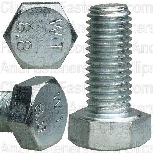 7-1.0 X 16mm Din 933 Cap Screwcl8.8 - Zinc