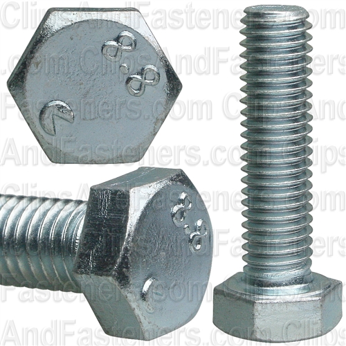 8-1.25 X 30mm Din 933 Cap Screwcl8.8 - Zinc