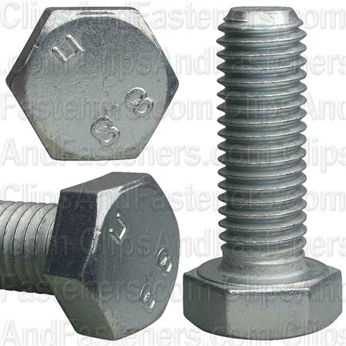 12-1.75 X 35mm Din 933 Cap Screws Class 8.8 - Zinc