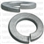 10mm DIN 127 Metric Lock Washers - Zinc