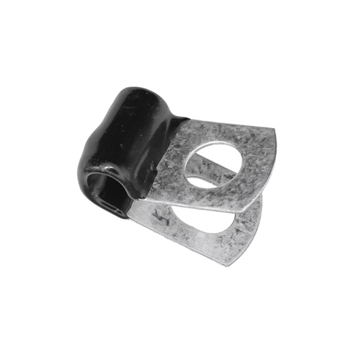 Closed Clamp 1/4 - Galvanized Vinyl Coated