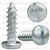 #8 X 5/8" Zinc Slotted Pan Head Tapping Screws
