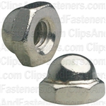 #8-32 X 5/16" Steel Acorn Cap Nut - Nickel Plated