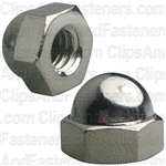 1/4"-20 X 7/16" Steel Acorn Cap Nut - Nickel Plated