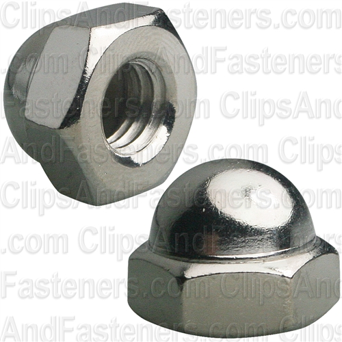 5/16"-18 X 9/16" Steel Acorn Cap Nut - Nickel Plated
