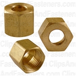 Brass Fitting Compression Nut 1/4"