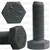 8-1.00 X 25mm Metric Hex Hd Din 961 Cl 8.8 - Black