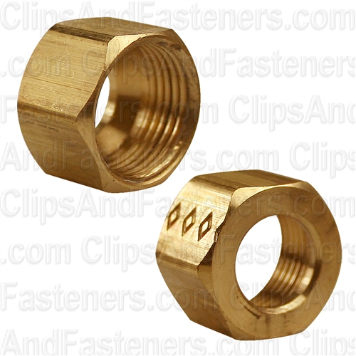 Brass Fitting Compression Nut 3/8