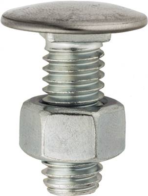 Bumper Bolt 3/8-16 X 1 Stainless Cap Pan Head W/Nut