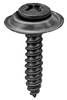 #8 X 3/4" Phillips Oval #6 Head Sems Countersunk Washer Black Phosphate