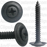 #8 X 1-1/4" Phillips Oval #6 Head Sems Countersunk Washer Black Phosphate