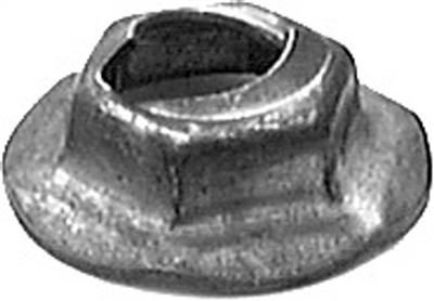 Thread Cutting Nut 6.3mm Stud Size - Zinc