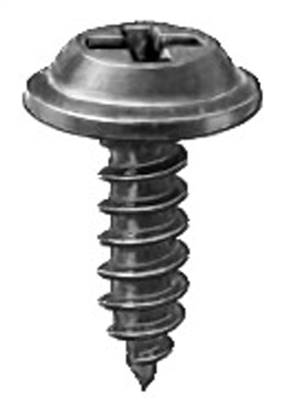 #8-18 X 1/2 Phillips Flat Top Washer Head Screws Black E-Coat