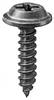 #8 X 5/8" Phillips Flat Top Washer Head Screws Black E-Coat