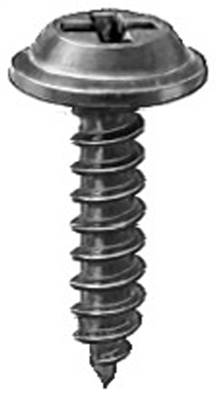 #8 X 5/8" Phillips Flat Top Washer Head Screws Black E-Coat